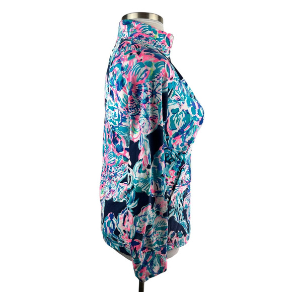 Lilly Pulitzer Skipper Popover UPF Quarter Zip Long Sleeve Printed Jacket Small - Picture 4 of 14